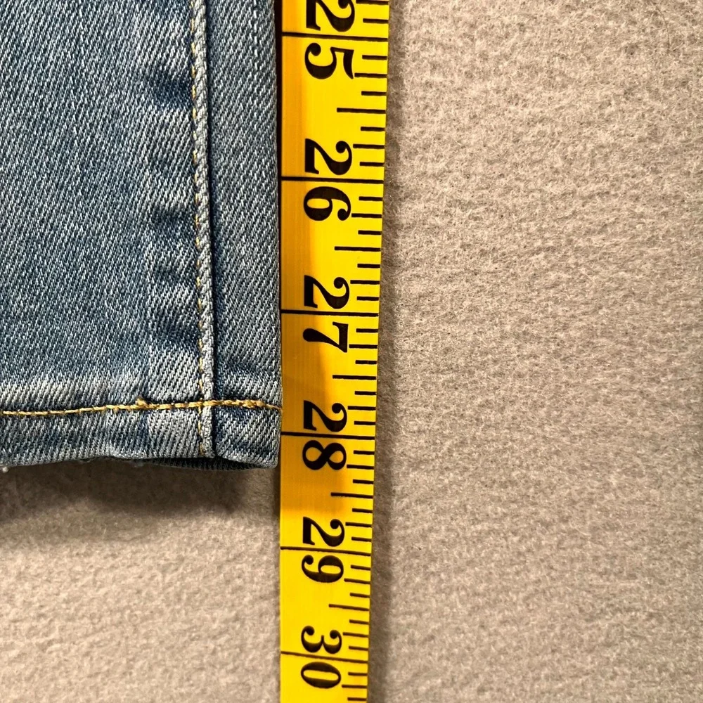 Gap‎ True Skinny Jeans Womens 26 Blue Denim Lyocell Stretch Medium Wash Whiskers